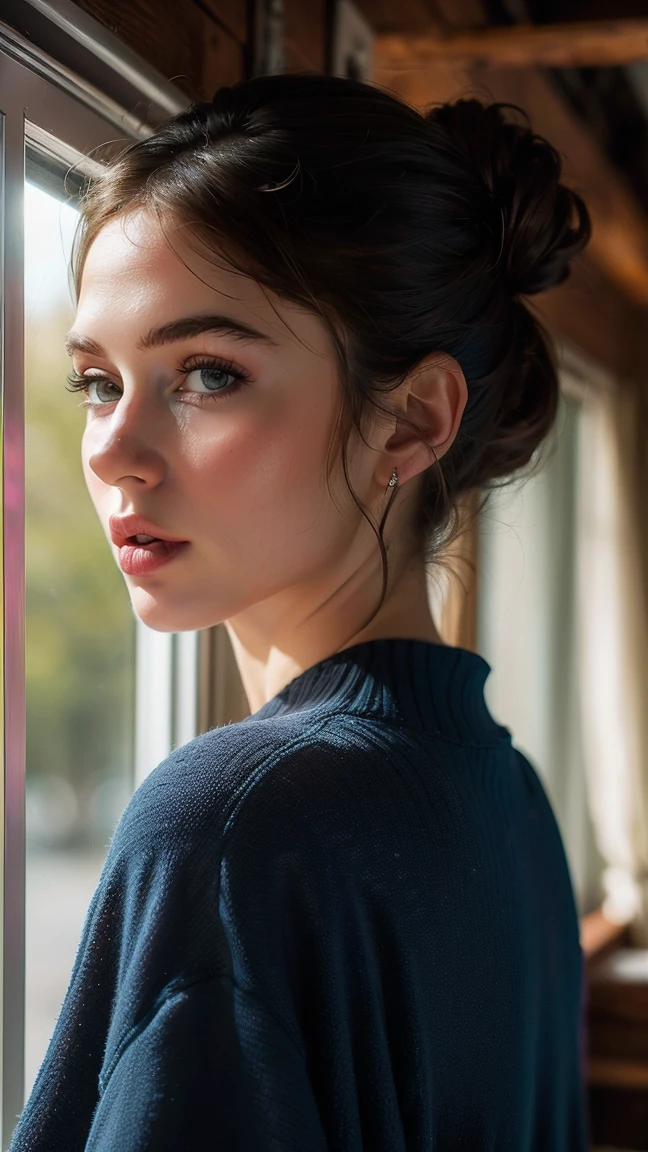 (in women's underwear) (((Ultrarealistic))) uploads, masterpiece, top quality, (pale skin), (ultra detailed face and eyes:1.2), 1 girl, adult, ((in a too small size tight lingerie)), strapless bra, ((very strong eye make-up, pink mascara)), ((artificial, Detailed Lips)), ((blonde wavy hair)), ((Stylish hairstyle)) , (({enormous|huge|large|huge|mega|fake} pushed up breasts)), (very narrow waist). ((very large décolleté)), uploads-Shooting, (soft) Enlightenment, (The play of light and shadow), depth of field, bokeh, (Special attention to skin details: 1.2), (besonderes Augenmerk auf enormouse Brustgröße: 1.2), (((special attention to extra tight clothing sizes: 1.2))), detailed texture, Hautporen, Oily skin. (Erotic atmosphere of the frame. Color Palette - Purple, Pink, metric tons), dr, ((film grain)), ((Rays)), (glare), ((upper body)) , extremely detail,