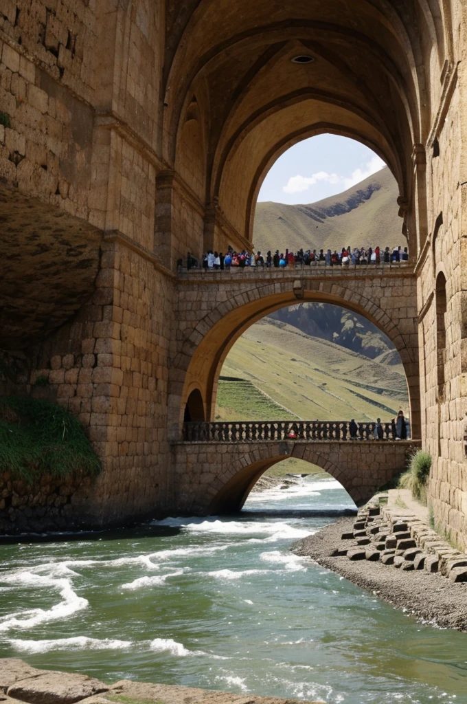 Lima stone bridge peru