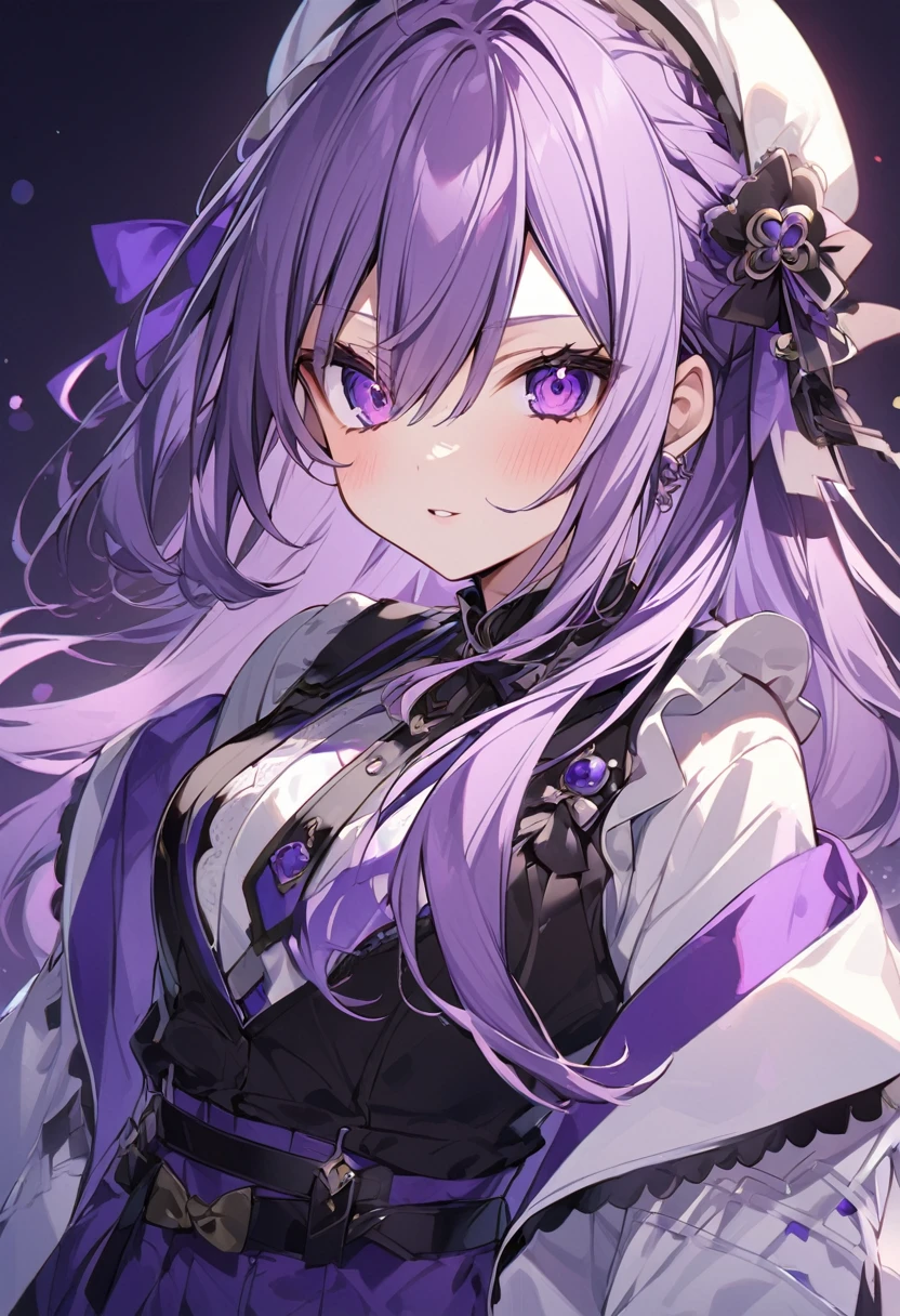 Keito。Purple Eyes。female。Purple Hair。