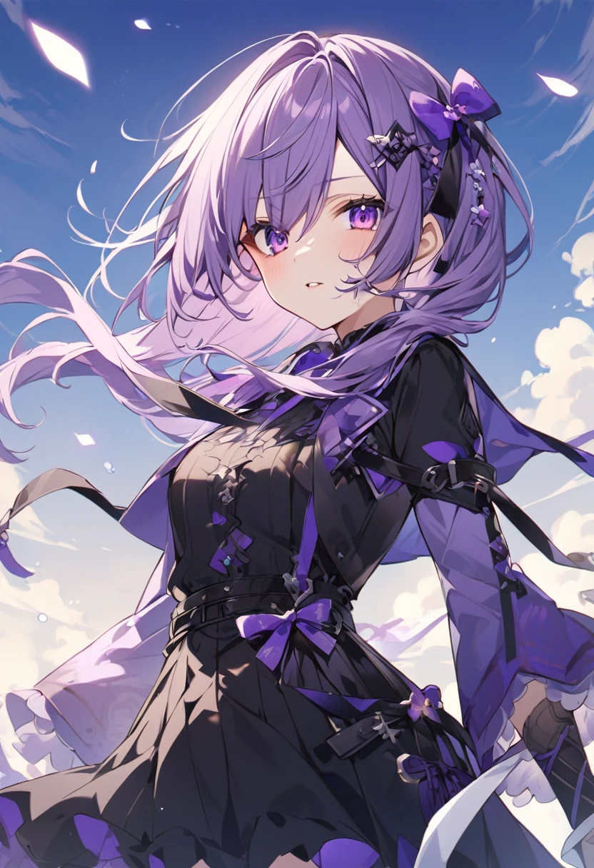 Keito。Purple Eyes。female。Purple Hair。