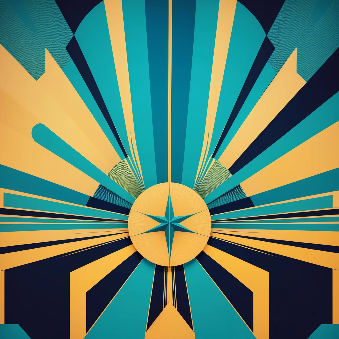 (abstract art deco:1.3), light cyan and maize colors art design, ideal for stickers, t-shirts, posters, thick wide brush strokes