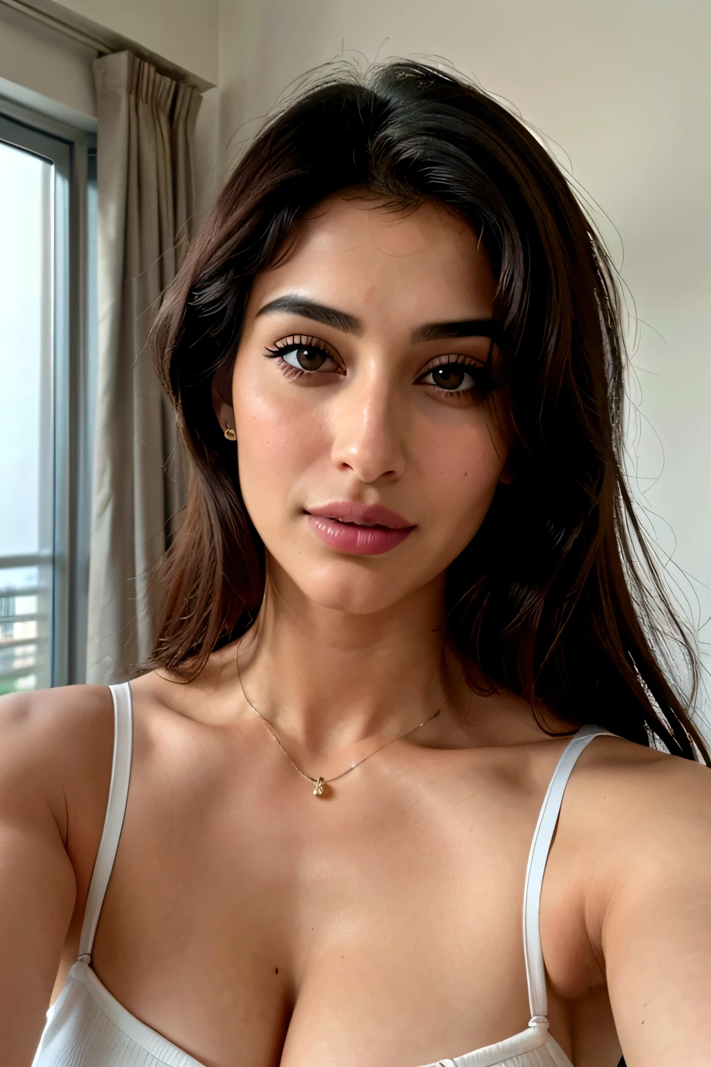 Nargis Fakhri selfie close face 