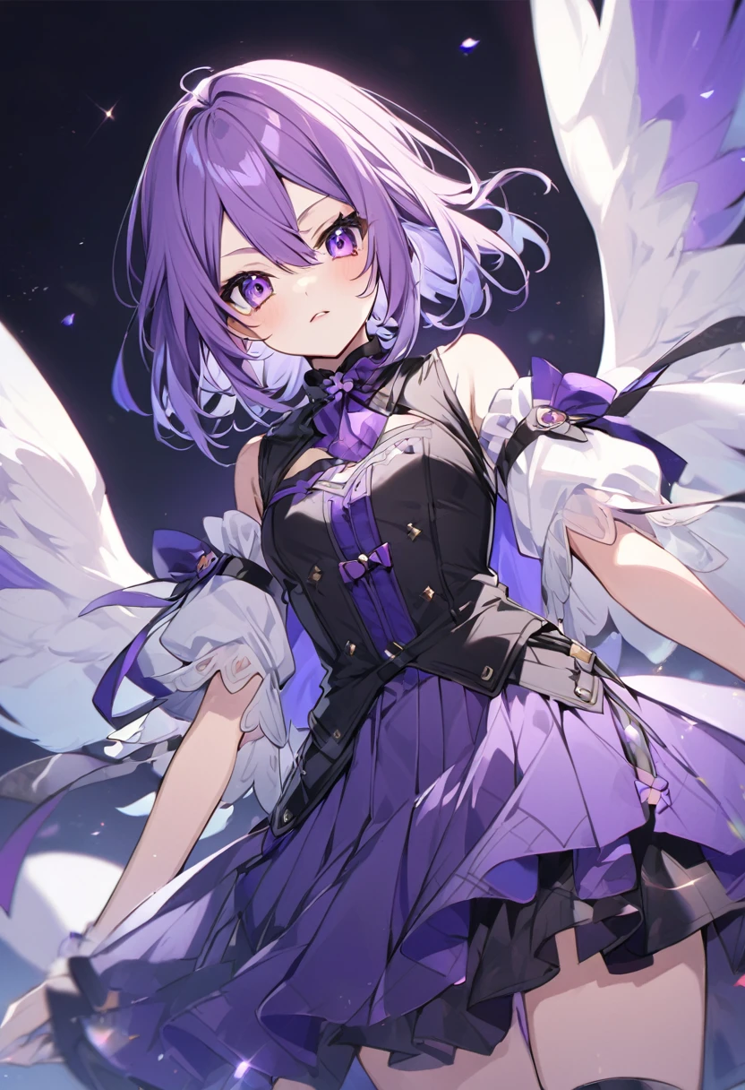 Keito。Purple Eyes。female。Purple Hair。
