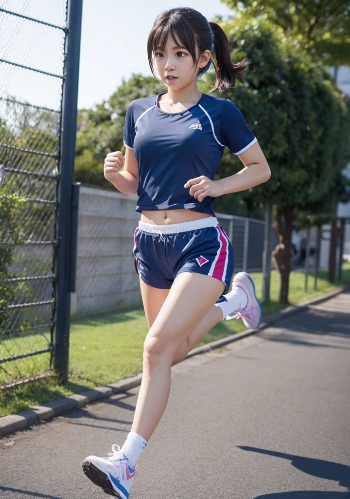 1 girlGirl love live Watanabe You gym uniform Running