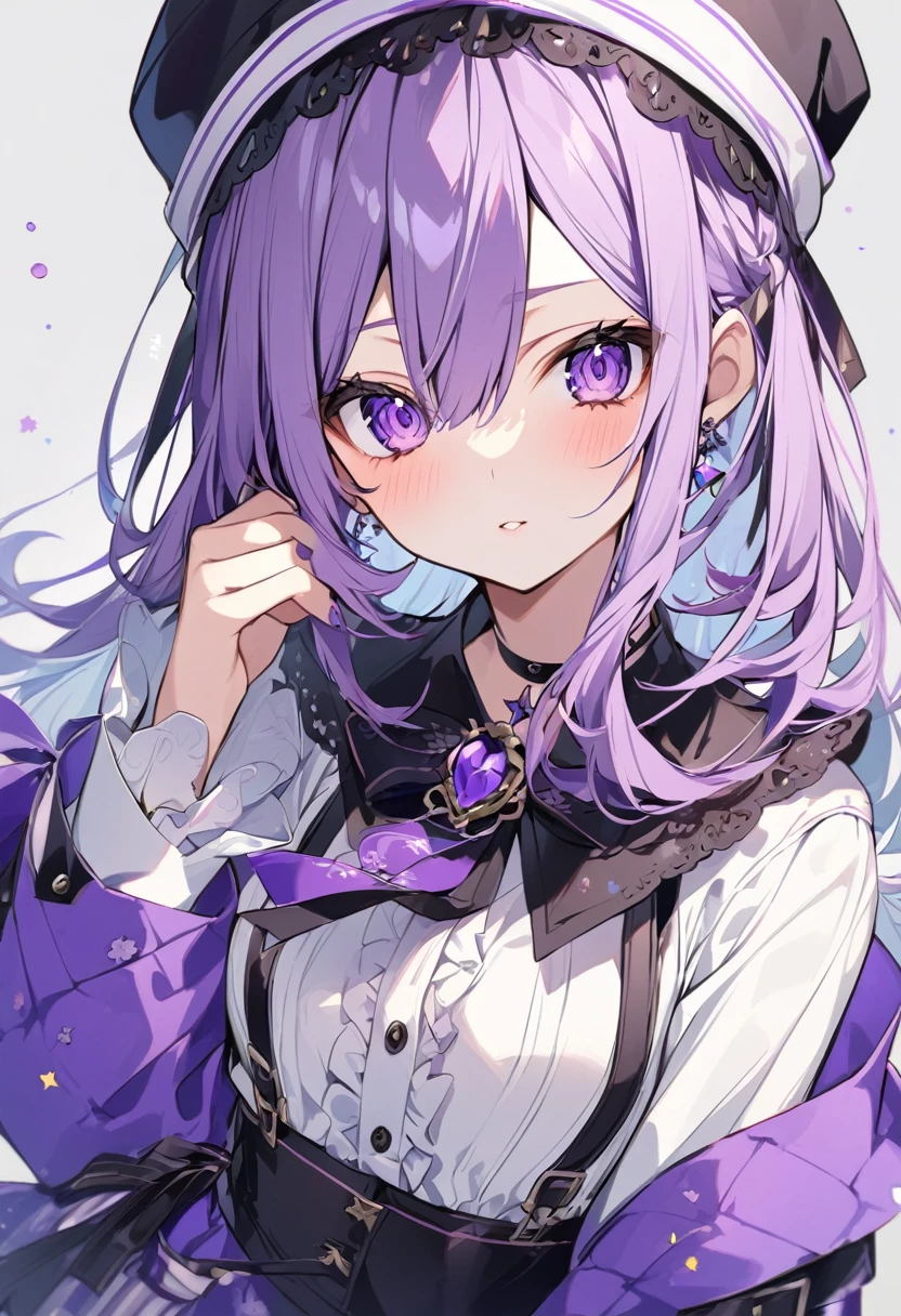 Keito。Purple Eyes。female。Purple Hair。