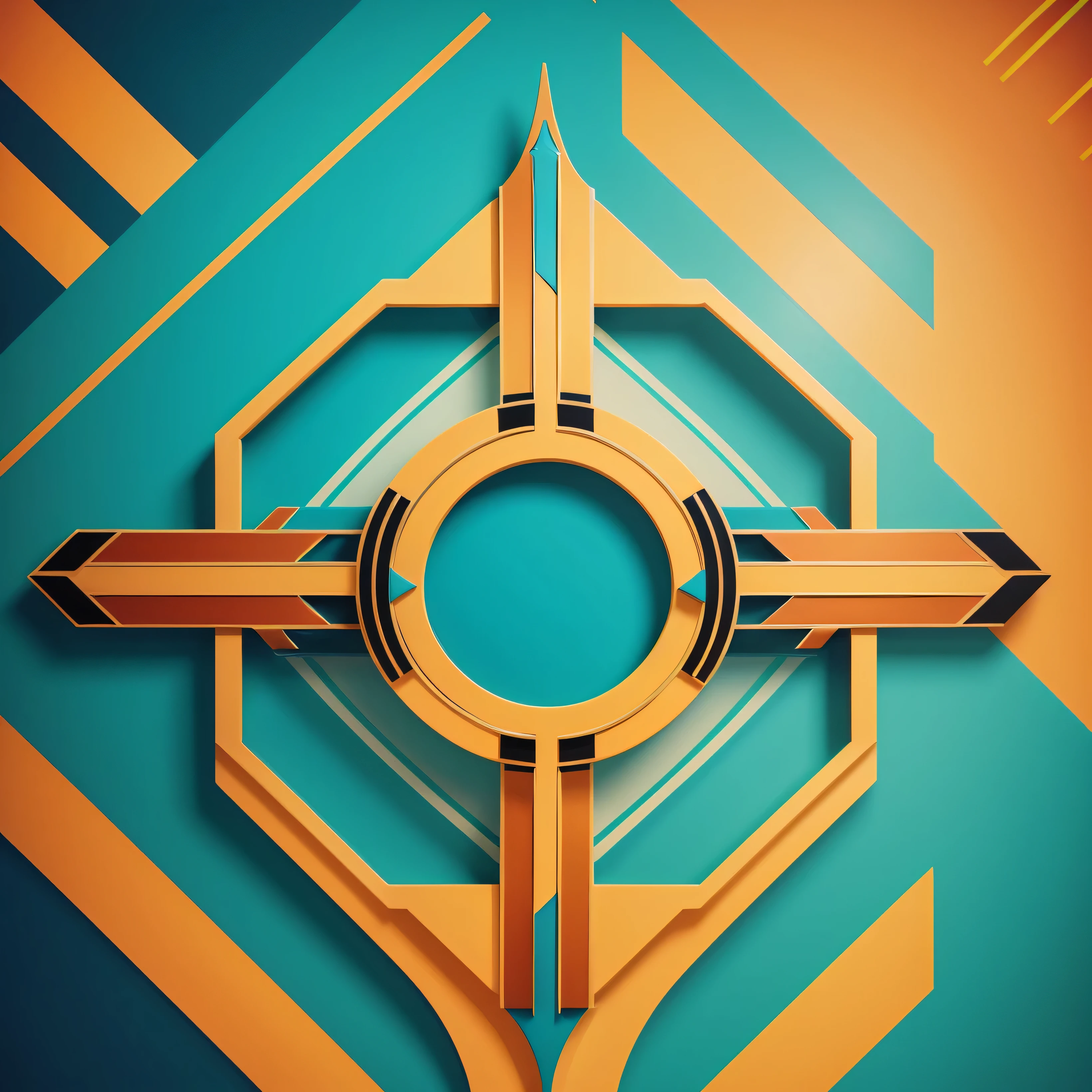 (abstract art deco:1.3), light cyan and maize colors art design, ideal for stickers, t-shirts, posters, thick wide brush strokes, design no background