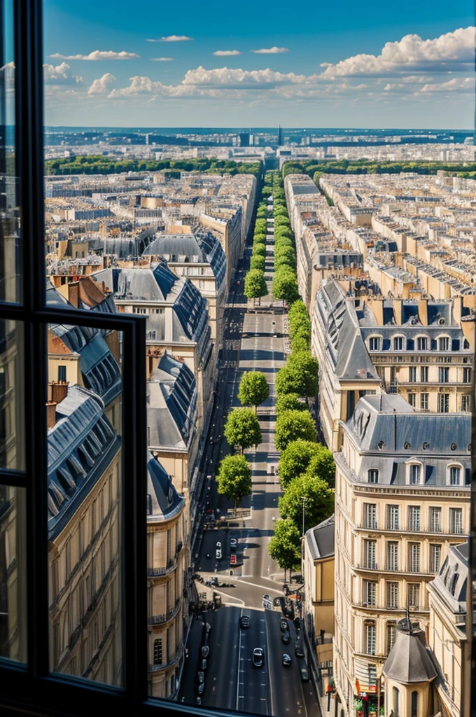 City of France from a window 