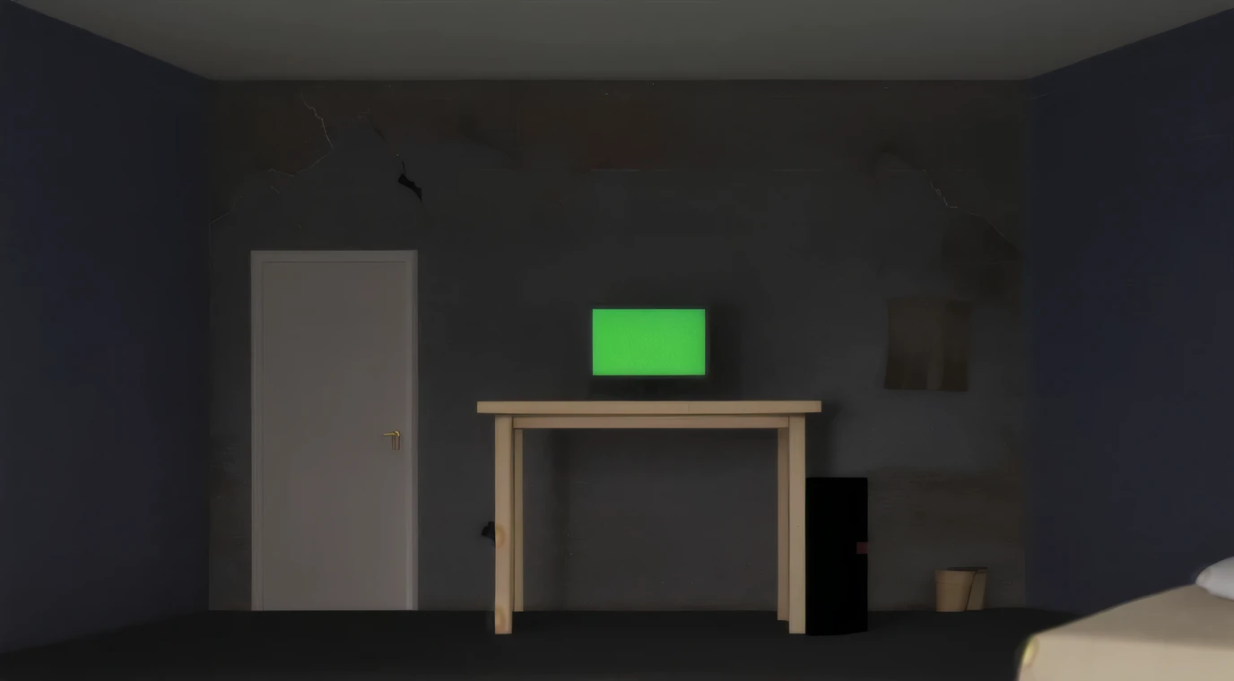 room, old, dirty, cracks