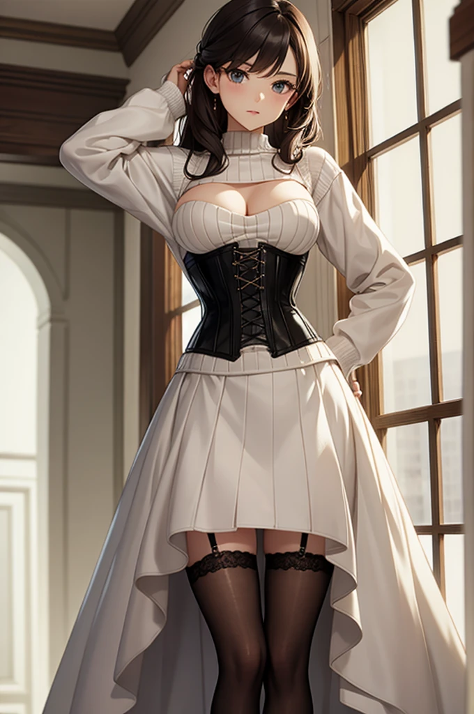 corset, sweater
