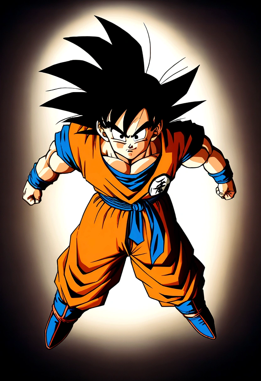 create an image of goku, from the anime dragon ball z