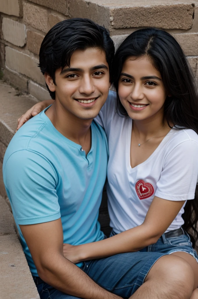 A heart that says Marce and Andres