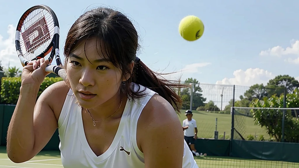 Asian. Tennis. 