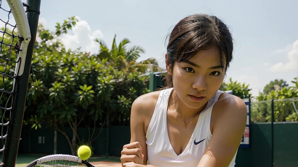 Asian. Tennis.