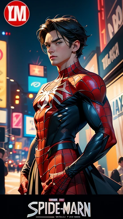 break・ライヴリー、マーベルコミックの映画Poster、so beautiful、Movies about Spider-Man、sexy、whole body、Wearing a skirt、Premiere Date、Poster、belly buttonを突き出す、new york、She's wearing a ripped Spiderman suit、The suit is torn、Wearing a skirt、Red and black color scheme、dynamic、masterpiece、Highest quality、Super detailed、Very detailed、Delicate and beautiful shine、Ultra-high resolution、Cinematic、break、breakドロップ、(Torn clothes:1.5)、(Wet clothes:1.4)、Bare shoulders、Real Rain、Wet Hair、belly button、Exposed Skin、sexyな肩を披露