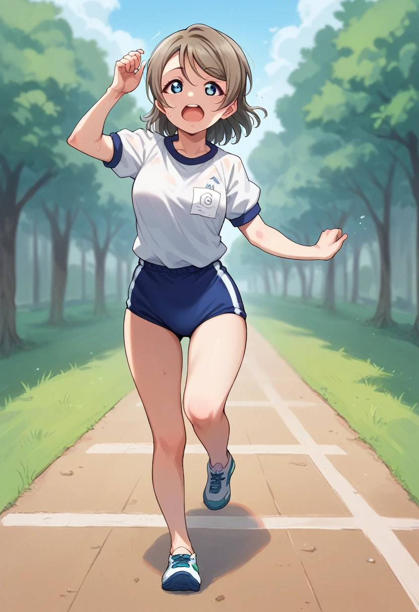 1 girlGirl love live Watanabe You gym uniform buruma  Running