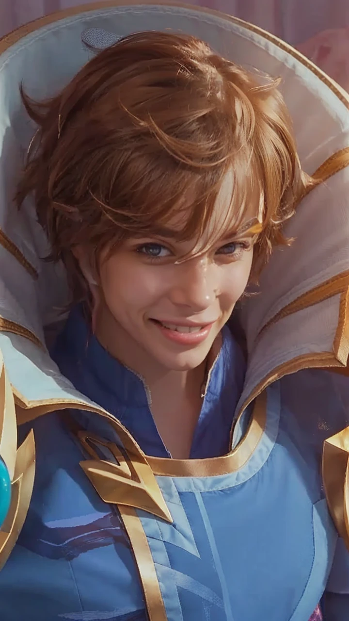 hd, smiling widely, teeth visible,