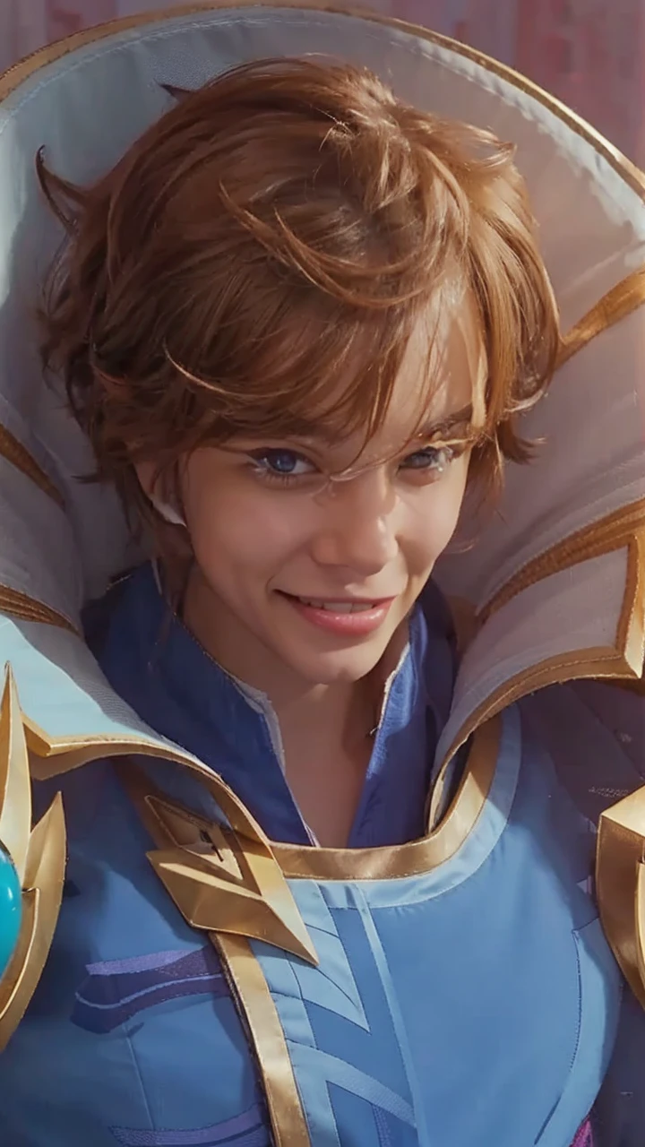 hd, smiling widely, teeth visible,