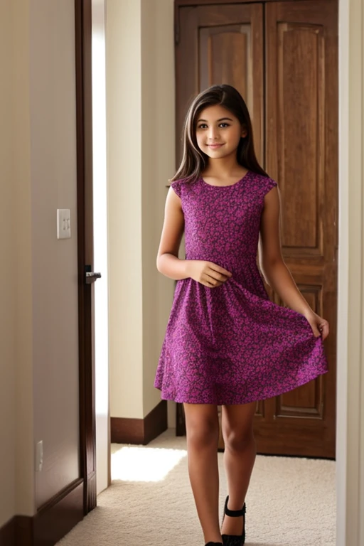 A girl wearing dress