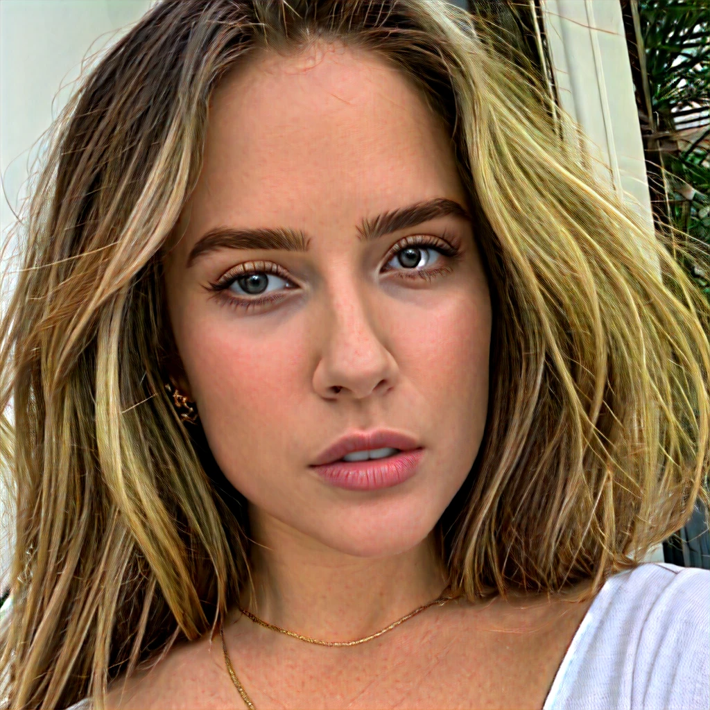 belle fille, 21 ans, beau visage, très belle, mannequin, visage fin, cheveux blonds, cheveux clairs, cheveux ondulés naturel, photo de face, selfie shot, visage détailler, de beaux yeux expressifs, Yeux détaillés, yeux foncés cheveux glamour, maquillage parfait, sourcils fins, nez fin, dans un salon, temps ensoleillé, il fait beau, beau temps, vrai vie, photo selfie, vacances a une villa, visage innocent, meilleur qualité, intérieur maison ultra réaliste, décors réaliste, (8k, Photo brute, meilleure qualité, profondeur de champ, ultra haute résolution:1.2), (absurdes, complexe, photoréaliste, chef-d&#39;œuvre, Ultra-détaillé), éclairage vif, ultra HD, ultra réaliste, ultra détailler, max détail, extrêmement détaillé, Photo_(ultra), photo réaliste, réaliste, post-traitement, détails maximum, rugosité, vrai vie, tourné avec du Kodak Gold 400
