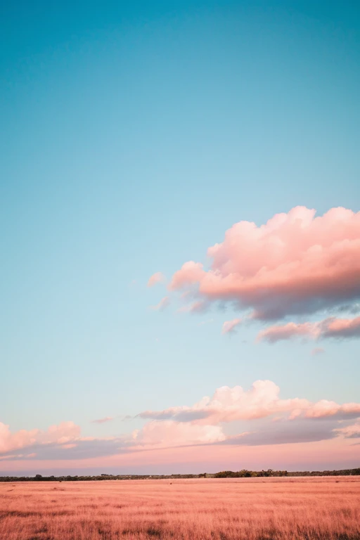 Sky pink and blue