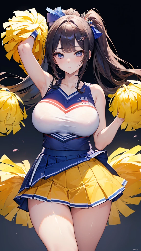 (((masterpiece))),(((High resolution))), (((perfect face))), (((Korean beauty))), (((Cheerleader))), big tits, plump, skirt, panty shoot, ((top quality eyes)), ((detailed texture)), ((high resolution face))