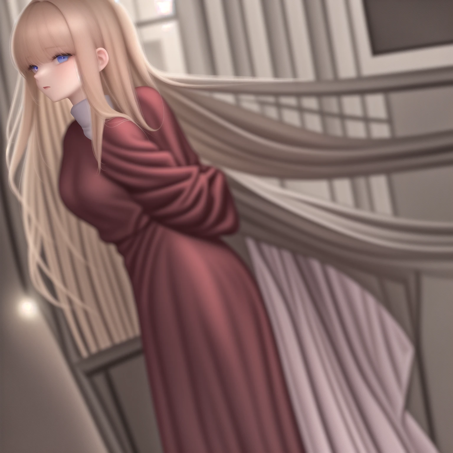 lisatepes, lisa tepes, long hair, blue eyes, blonde hair, hair over shoulder,
BREAK dress, red dress, long sleeves, skirt, long skirt,
BREAK looking at viewer,
BREAK indoors,
BREAK (masterpiece:1.2), best quality, high resolution, unity 8k wallpaper, (illustration:0.8), (beautiful detailed eyes:1.6), extremely detailed face, perfect lighting, extremely detailed CG, (perfect hands, perfect anatomy),