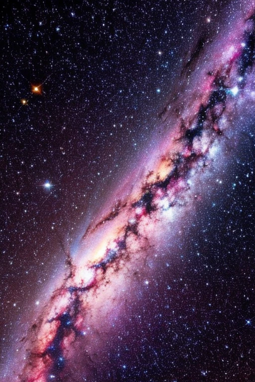 Galaxy pink and purple