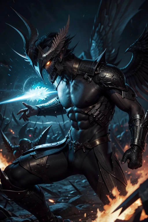 Nephilim in battle against humans.