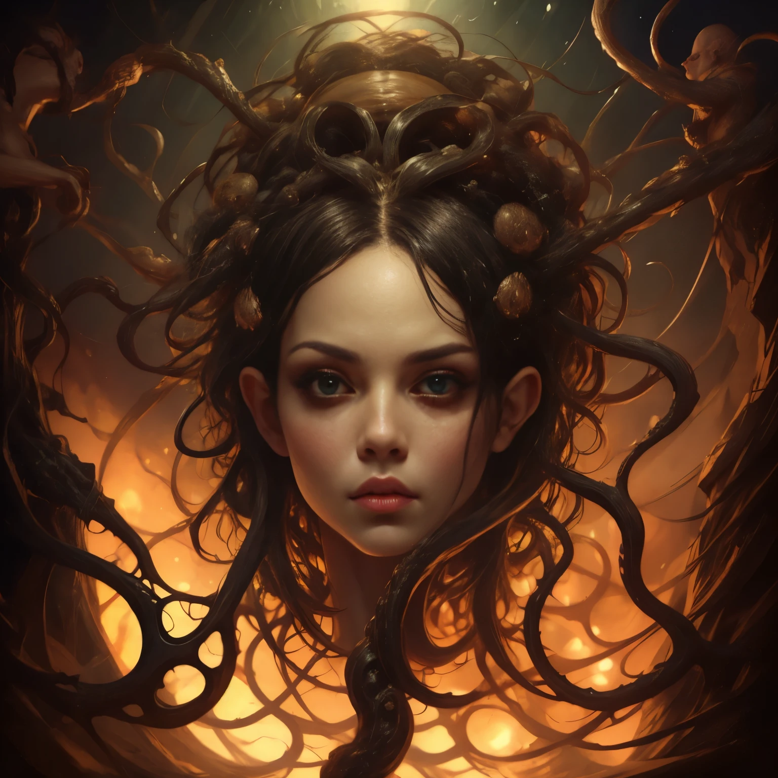 Full Body Portrait:1.0、(美しい若い女性とCthulhuのハイブリッド)、(It has several sticky tentacles growing out of its head like hair.:1.4)、(Scaly skin)、(It has bat-like wings growing from its back.)、Surreal、grotesque、Very detailed、とてもRealistic、Beautiful and detailed、Beautiful and delicate lips、Very detailed、Long eyelashes、Ancient Mystical Beings、Space horror、Surreal、Dark fantasy、Fascinating pose、erotic、Sensual、Amorous、Provocative、Intimate、Fascinating、Sensual、Shiny skin、Perfect Skin、Perfect body、elegant、mature、feminine、Fascinating、impressive、wonderful、Breathtakingly beautiful、Cinema Lighting、Dramatic lighting、Chiaroscuro lighting、High-end digital art、masterpiece、Concept Art、Very detailedな、Very detailed、8K、Highest quality、Surreal、Realistic、Cthulhuu、Cthulhu、Living things、EdobHorrorLandscape、