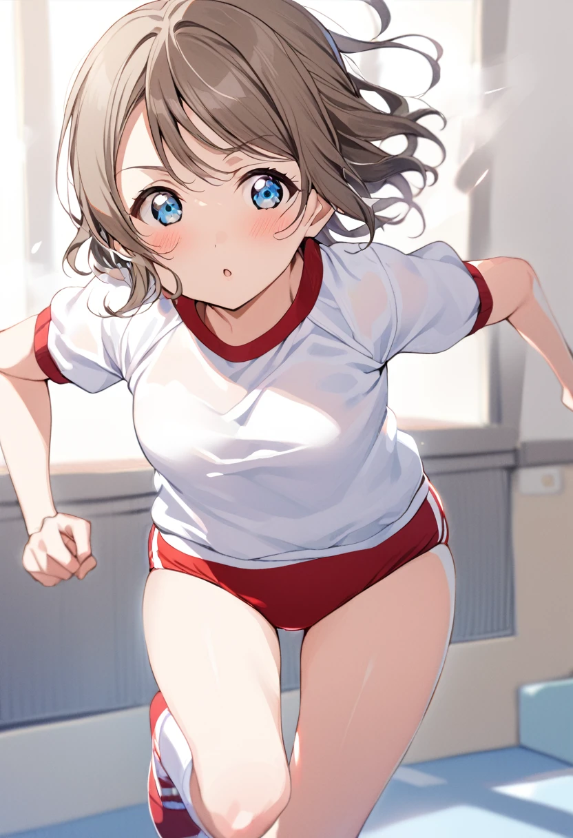 1 girlGirl love live Watanabe You gym uniform buruma  Running