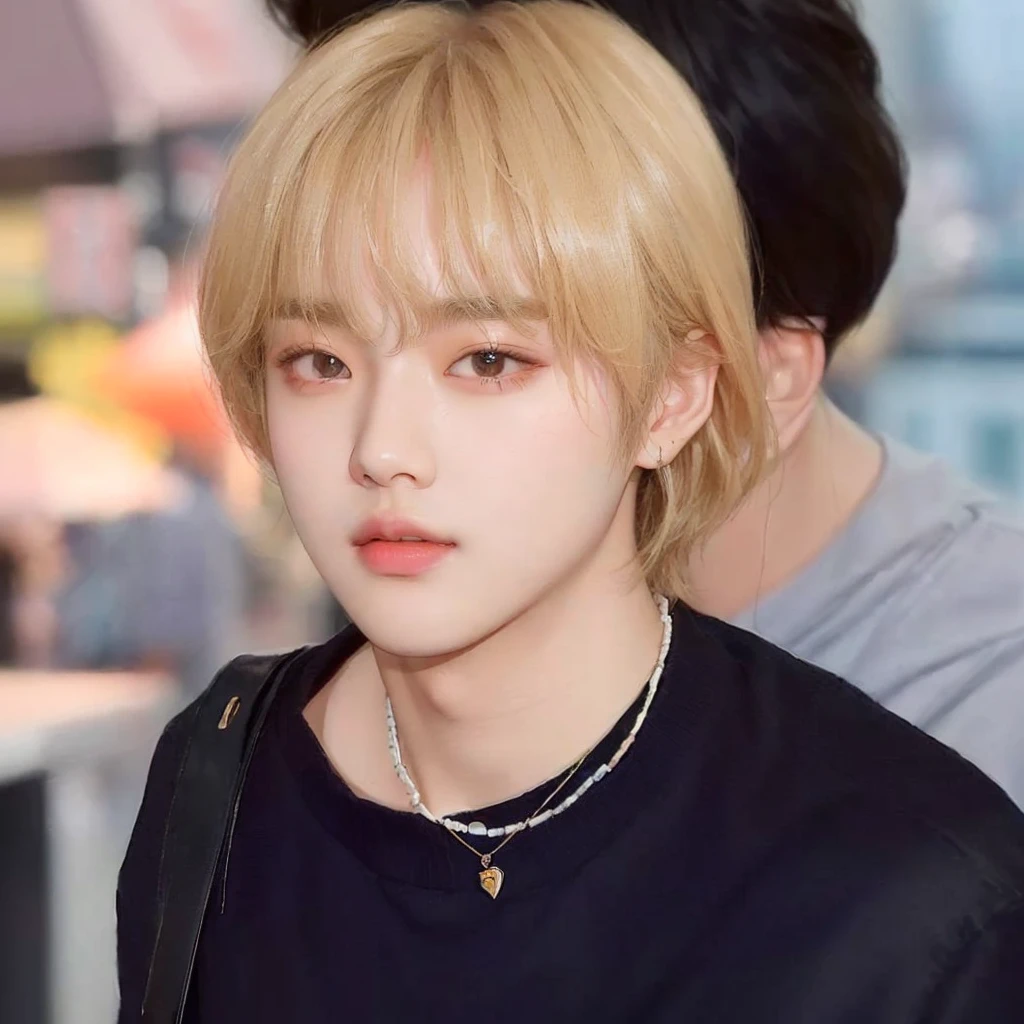 a close up of a person with a necklace on a necklace, kim doyoung, hyung tae, jinyoung shin, Jimin, cai xukun, jia, kim taejin, pale korean adorable face, taehyung eating gucci fries, Portrait of Blackpink&#39;s Jossi, ten reads, everyone from the nct group, kpop idol portrait, Jung Jaehyun, innocent look, androgynous prince, adorable, Cute boy
