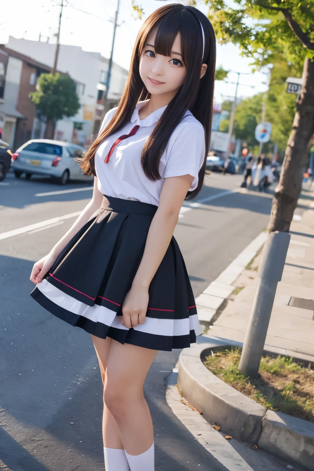 Skirt flip,anime