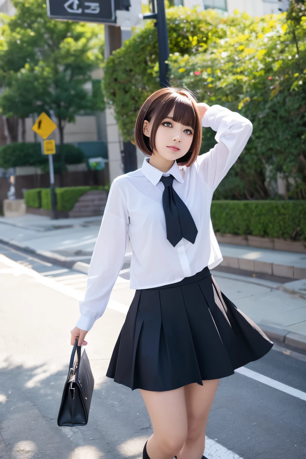 Skirt flip,anime