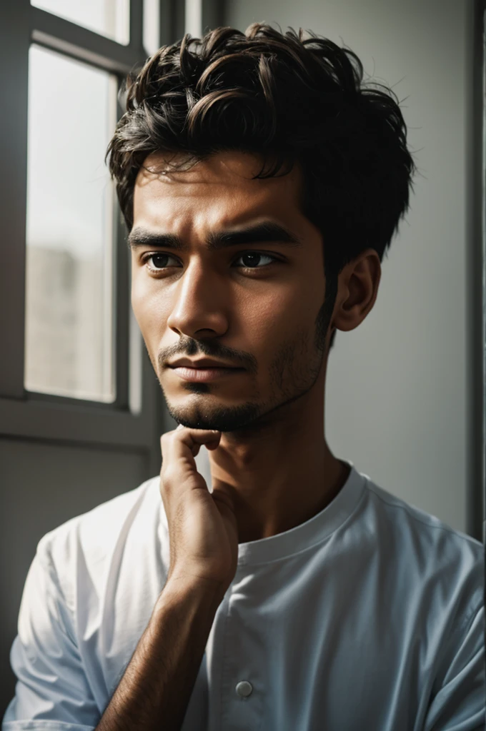 Person seeing his soul