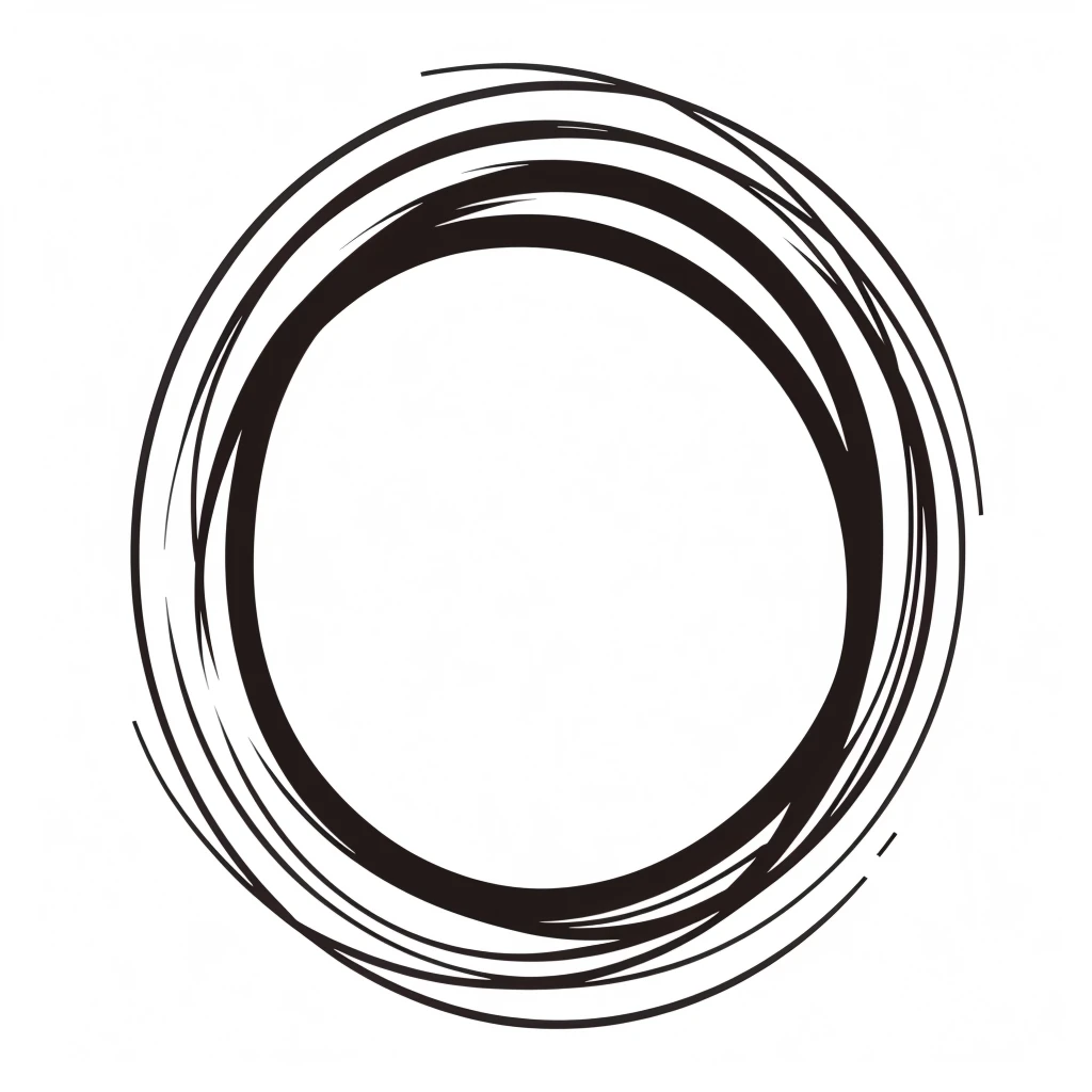 Close-up of circle on black and white background, black in color, circular design,Loop spiral lines, round elements