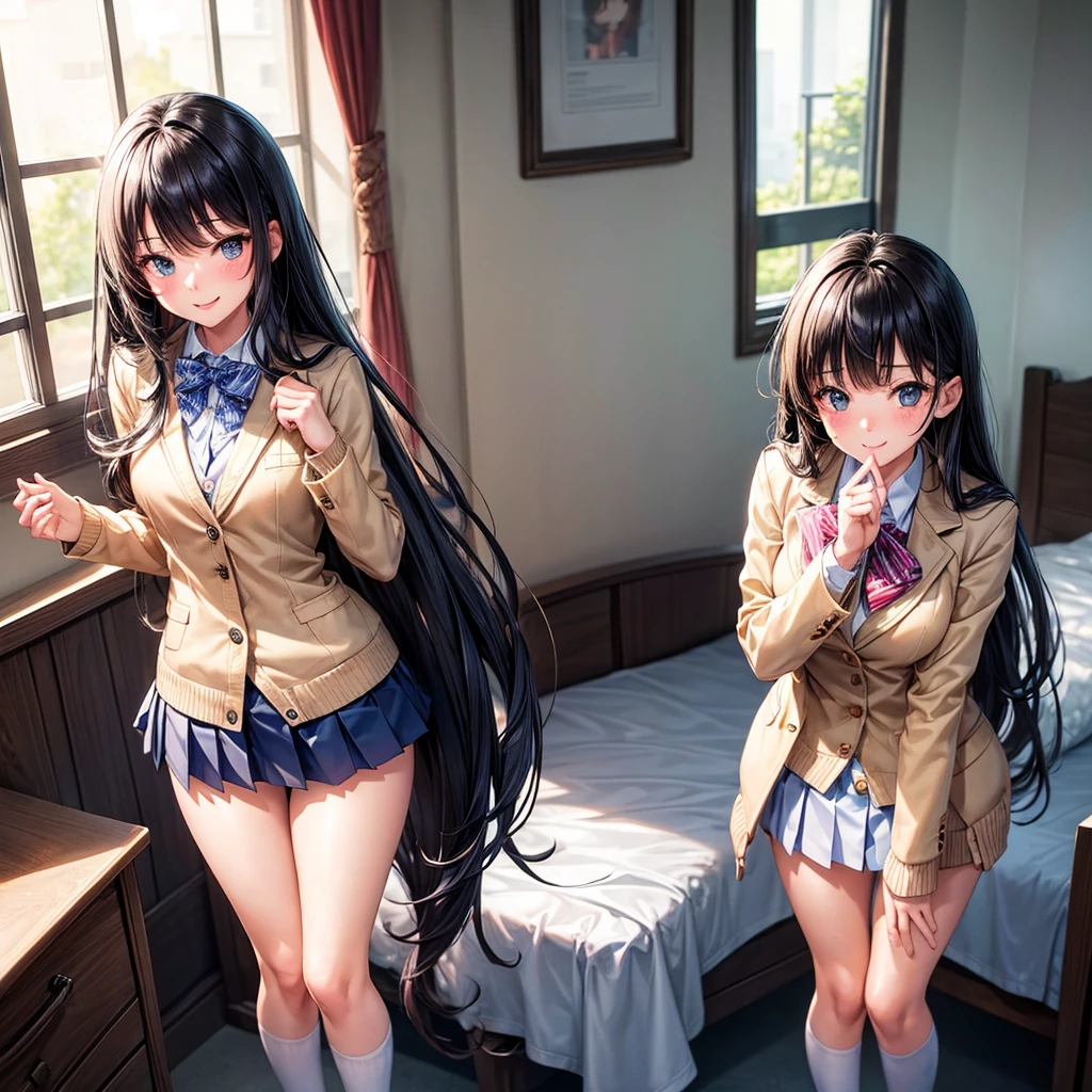 middle School girls,smile,Beautiful girls,The best quality to get you horny,Perfect Girl,Standing posture,Super cute girl,uniform,blazer,cardigan,Long Hair、She has her bangs down,Ultra HD,Young girl,Sex,Naughty Girls,Blowjob,Full body image,Absurd,Beautiful girls,The room,
