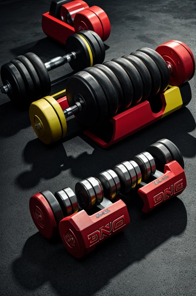 Create an energy drink with the logo of a dumbbell and that has the immortal name