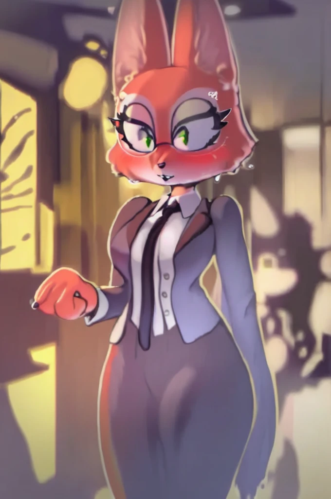 Diane Foxington, secretary, wet, Sub, behind,by Sagaris uvu,Sagaris uvu