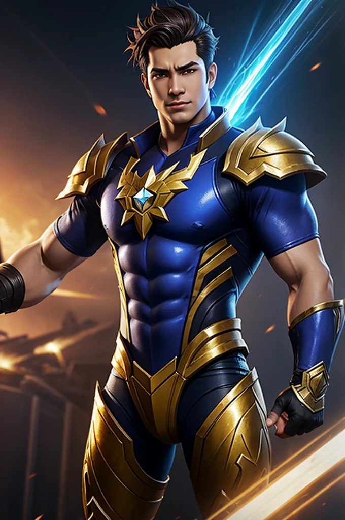 A realistic gatotkaca in mobile legends 