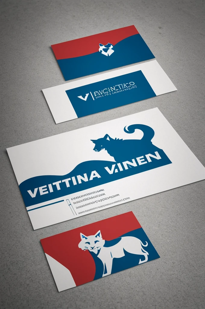 Create a striking and simple logo for a veterinarian using only one color