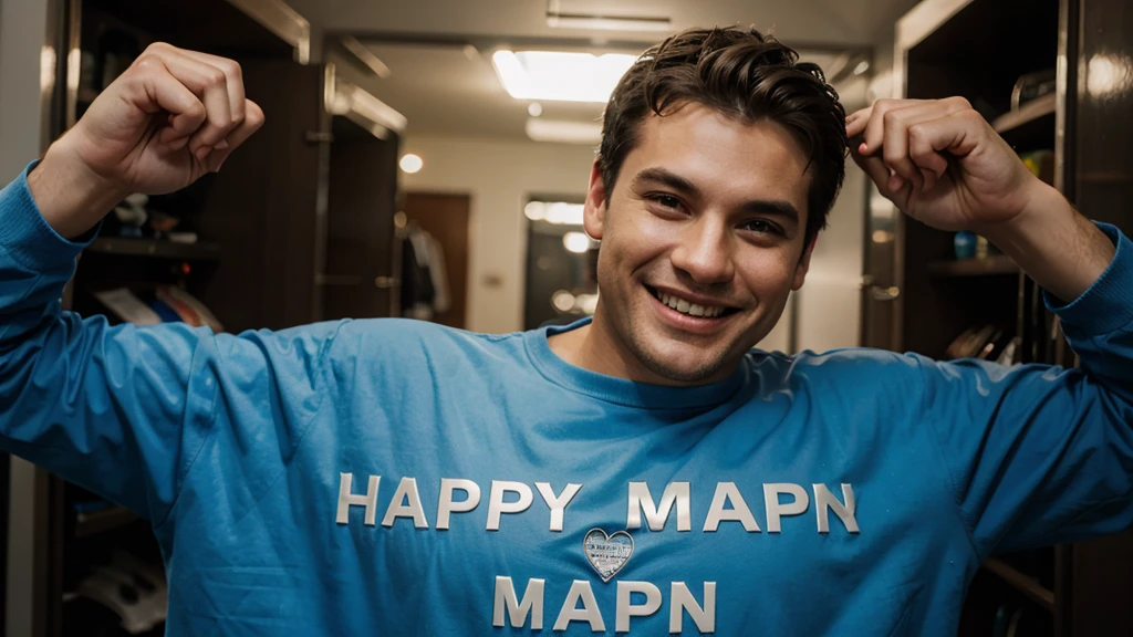 Happy man.