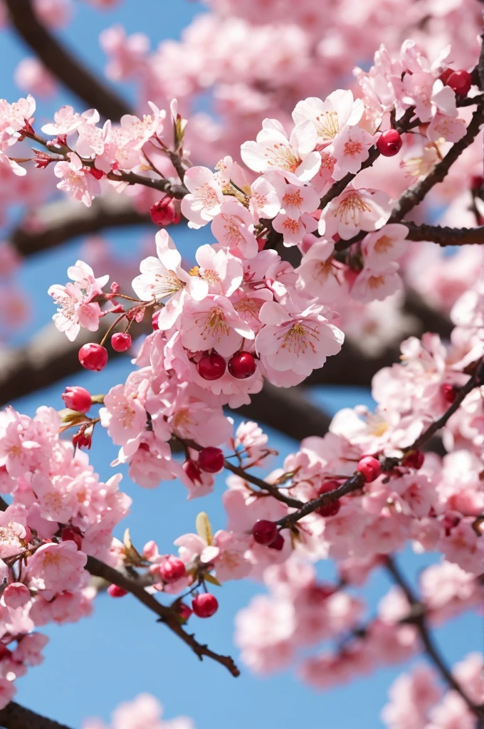 snake cherry blossoms