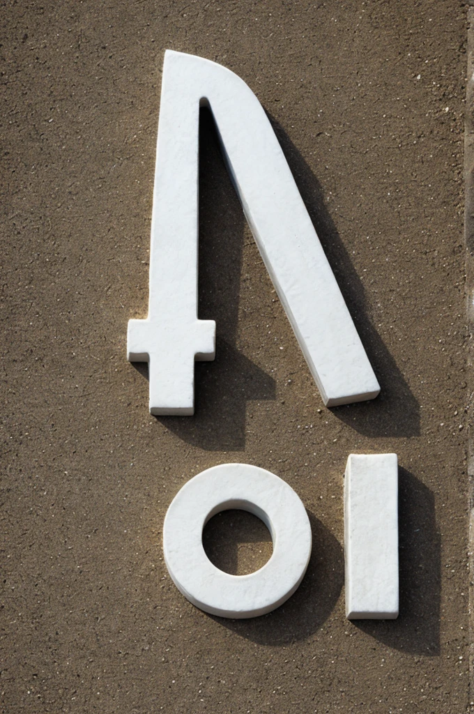 stone letter P 