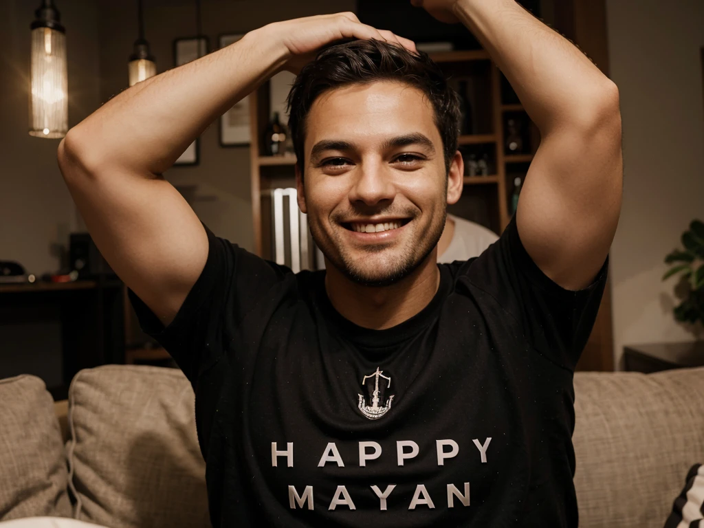 Happy man.