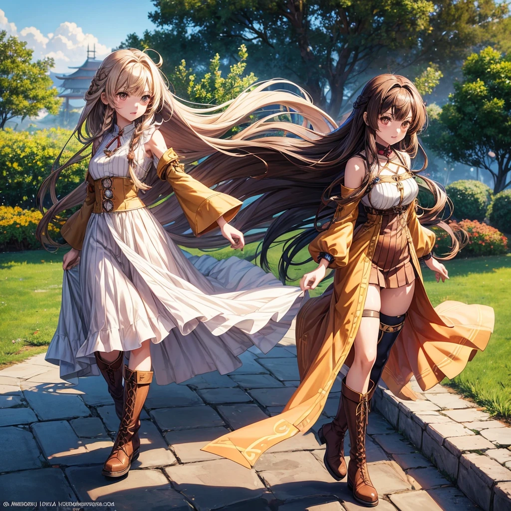 anime girl with long hair and brown outfit with brown boots, adoptable character, detailed anime character art, adoptable full body, boho chic | | very anime!!!, anime design of character, pretty anime design of character, cute art style, anime character art, anime style character, [ design of character ], fullbody commission for, design of character art, full body design of character
