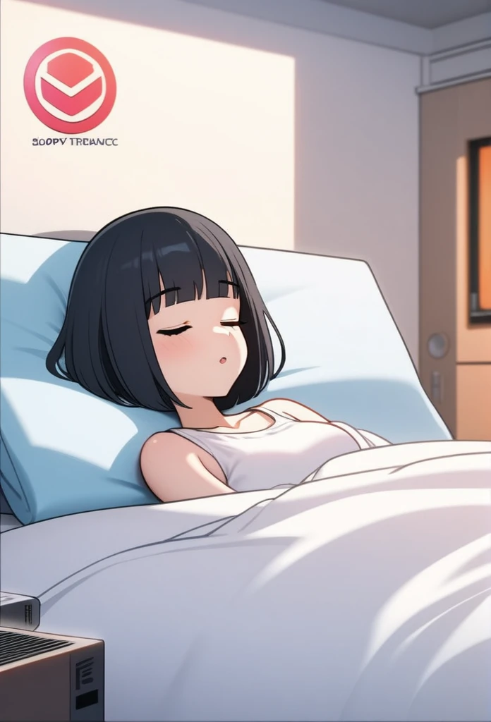 masterpiece,best quality,ultra-detailed,illustration,official art,1girl,solo,curvy,thicc,(hair over eyes:1.3),(hair over face),long hair,black hair,straight hair,Relaxed hemp wear,house-clothes uniform,towel on head,reclining on massage chair,Massage chair is vibrating,wavy mouth,torogao,enjoy,open mouth,smile,heavy breathing,Day-trip japan relaxing facilities,lobby,carpet,heart effect