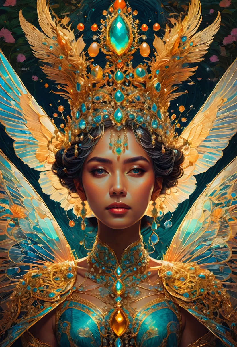 a close up of a woman with wings on her chest, artgerm julie bell beeple, peter mohrbacher and artgerm, artgerm mucha, mucha. art nouveau. gloomhaven, artgerm detailed, peter mohrbacher donato giancola, artgerm greg rutkowski _ greg, alphonse mucha and rossdraws