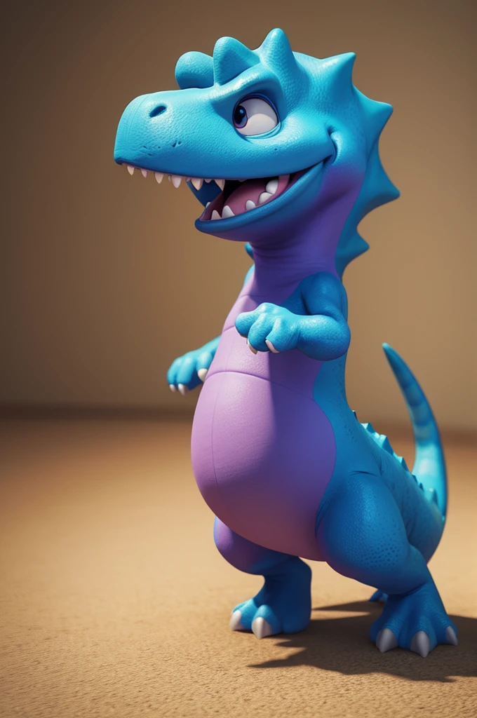 Barney the dinosaur 2000s 3d animation style