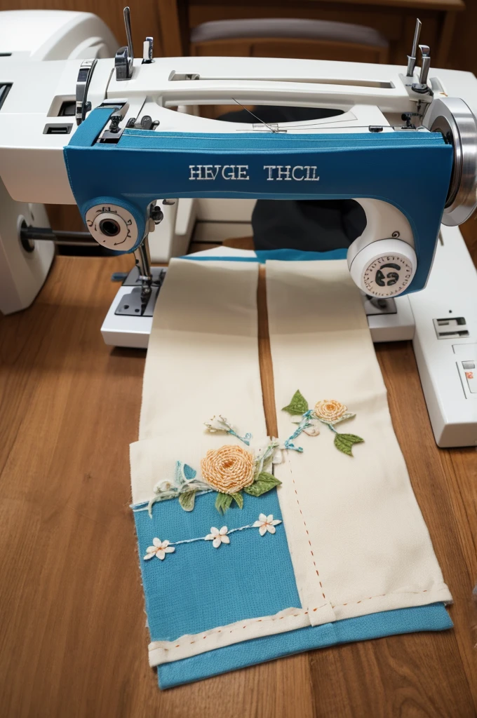 Heavenly portal crafts on a sewing machine