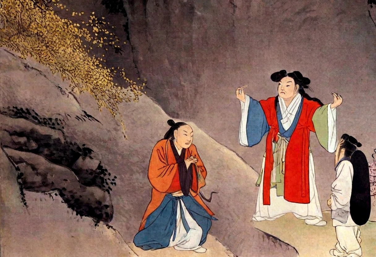 Take off into the fairy world, A chance encounter with Liu Hanshu, He saw his old self, I decided to take him on as my apprentice., Teach them how to protect themselves, But thanks to the Tibetan star charts, He established ties with the Liu family and the Yujian sect., Beginning with the death of Liu Hanshu, Chin Yu embarked on the road of confrontation with a strong enemy, Work Hard, Strengthen yourself, Follow your own path of justice, I want to protect the people I care about too., The three brothers set out, So I set off on a long journey to find a good brother., Chin Yu, Where are Xiao Hei and Hou Fei??(canyon)Climb the street(Doomsday Stream)Eyes full of anger,He clenched his fists,Quickly,Inflicting a fatal blow on the opponent,Full Body Lesbian,Full body male wizard 32K(Masterpiece Canyon Ultra HD)長く流れるようなBlack Hair,Spacious campsite,bloom, The injured lined the streets(canyon)Climb the street, Explosion site(canyon), (Linen Batik Scarf), Angry fighting stance, looking at the ground, Batik Linen Bandana, Chinese style python pattern long sleeved clothing, canyon(Abstract propylene splash:1.2), Dark clouds lightning background,Flour Flies(Realistically:1.4),Black Hair,Flour flying up,Rainbow Background, High resolution, detailed, RAW Photos, sharp, Nikon D850 film stock photo by Jefferies Lee 4 Kodak Portra 400 camera F1.6 shots, Rich colors, Ultra-realistic vivid textures, Dramatic lighting, Unreal Engine Art Station Trends, Cinestia 800,流れるようなBlack Hair,(((Jungle Canyon)))The injured lined the streets(got it)Climb the street,Movie Master Real-Time Quality